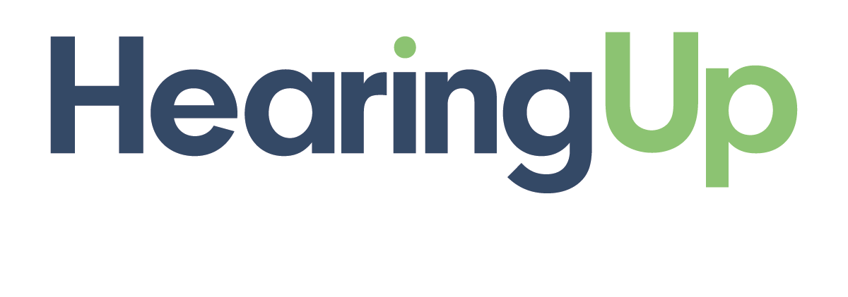 HearingUp white logo
